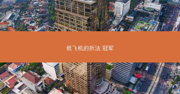 纸飞机的折法 冠军