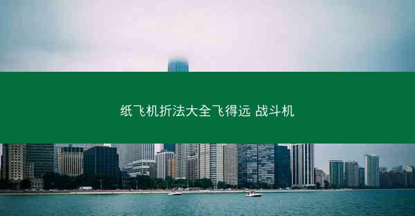 纸飞机折法大全飞得远 战斗机