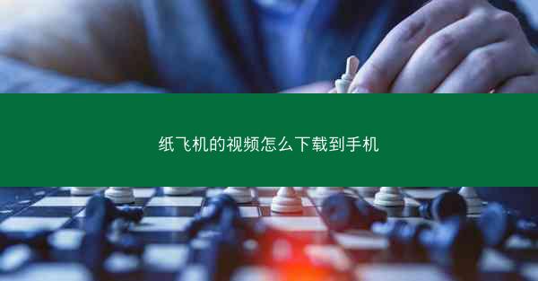 纸飞机的视频怎么下载到手机
