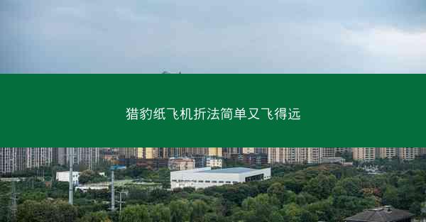 猎豹纸飞机折法简单又飞得远