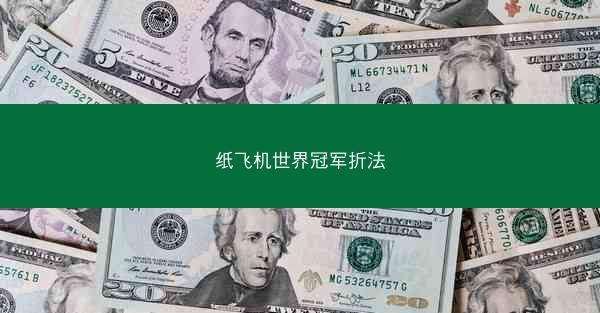 纸飞机世界冠军折法