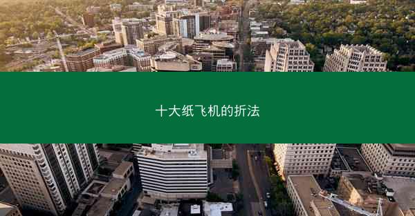 十大纸飞机的折法