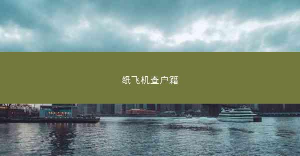 纸飞机查户籍