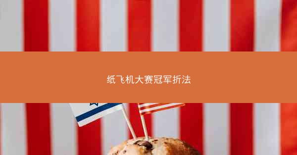 纸飞机大赛冠军折法