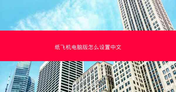 纸飞机电脑版怎么设置中文