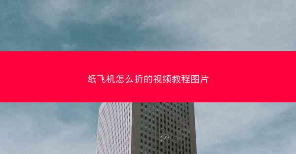 纸飞机怎么折的视频教程图片