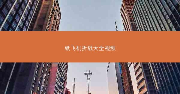 纸飞机折纸大全视频