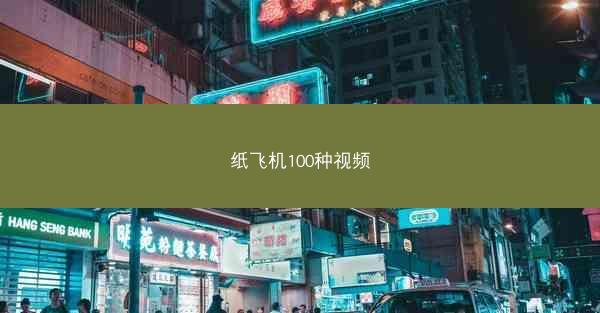 纸飞机100种视频