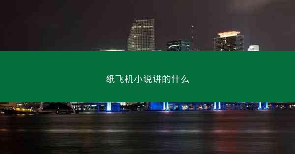 纸飞机小说讲的什么