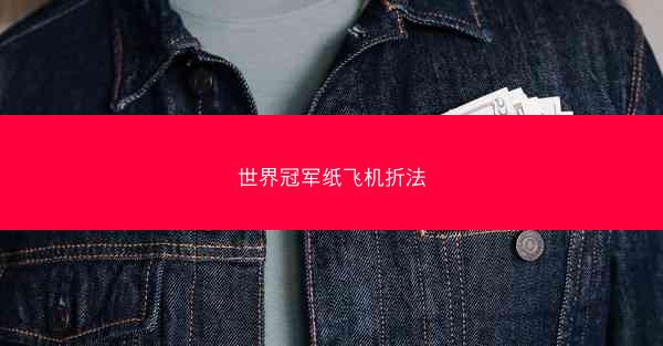 世界冠军纸飞机折法