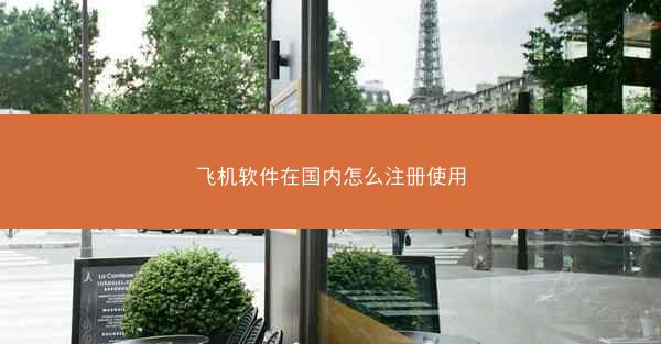 飞机软件在国内怎么注册使用
