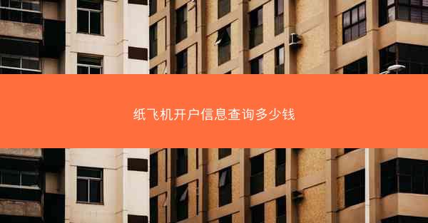 纸飞机开户信息查询多少钱