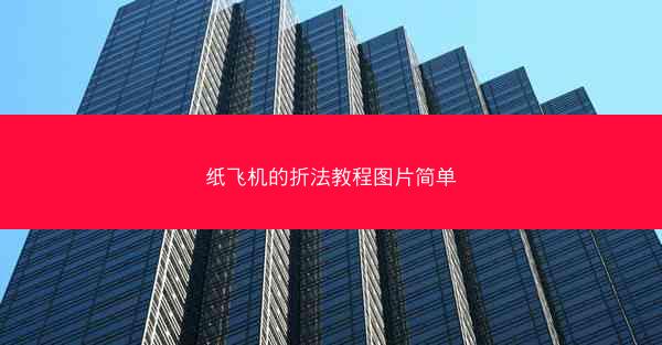 纸飞机的折法教程图片简单