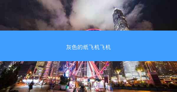 灰色的纸飞机飞机