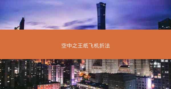 空中之王纸飞机折法