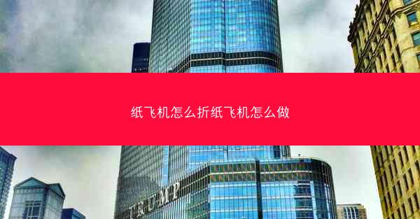 纸飞机怎么折纸飞机怎么做