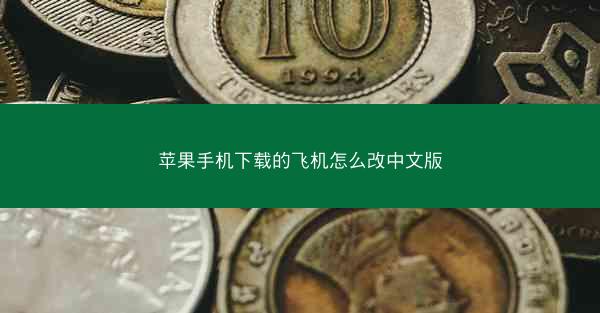 苹果手机下载的飞机怎么改中文版