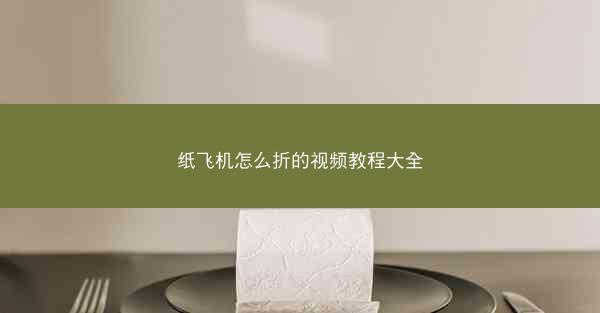 纸飞机怎么折的视频教程大全
