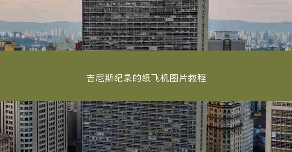 吉尼斯纪录的纸飞机图片教程