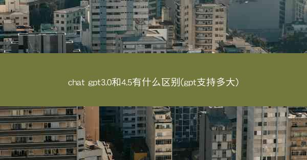 chat gpt3.0和4.5有什么区别(gpt支持多大)