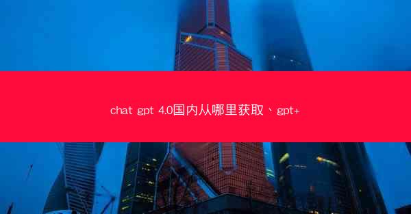 chat gpt 4.0国内从哪里获取、gpt+