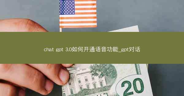 chat gpt 3.0如何开通语音功能_gpt对话