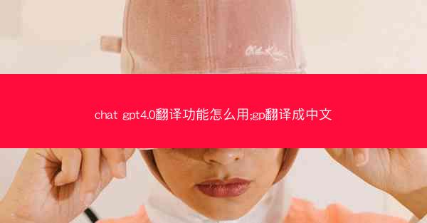 chat gpt4.0翻译功能怎么用;gp翻译成中文