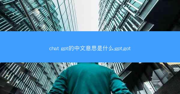 chat gpt的中文意思是什么;gpt,got