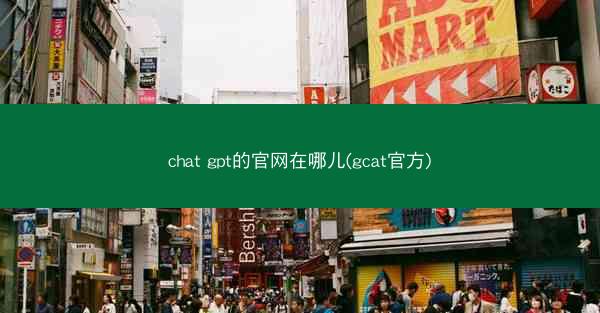 chat gpt的官网在哪儿(gcat官方)