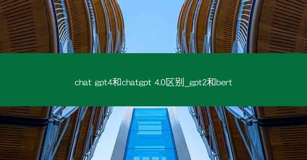 chat gpt4和chatgpt 4.0区别_gpt2和bert