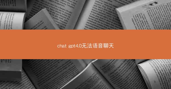 chat gpt4.0无法语音聊天
