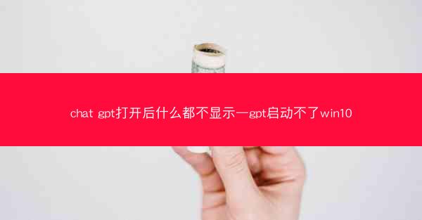 chat gpt打开后什么都不显示—gpt启动不了win10