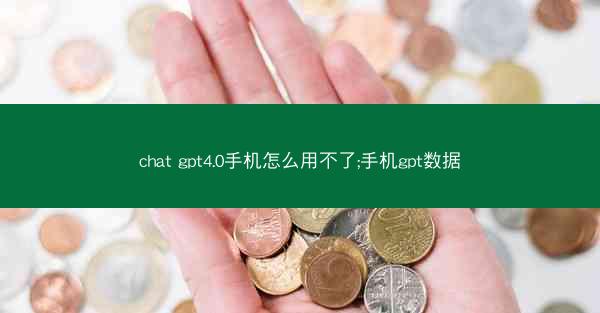 chat gpt4.0手机怎么用不了;手机gpt数据
