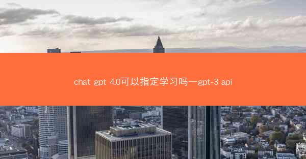 chat gpt 4.0可以指定学习吗—gpt-3 api