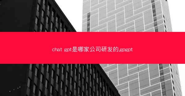 chat gpt是哪家公司研发的,gpgpt