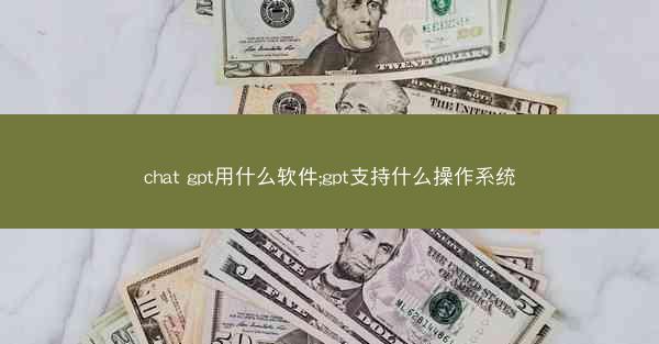 chat gpt用什么软件;gpt支持什么操作系统