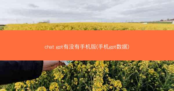 chat gpt有没有手机版(手机gpt数据)