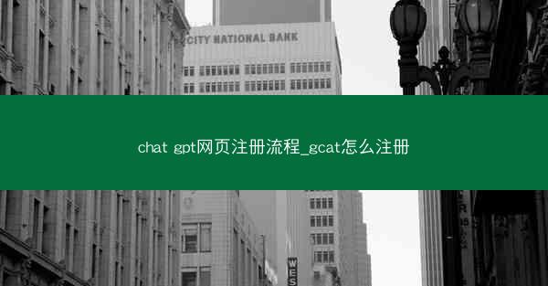chat gpt网页注册流程_gcat怎么注册