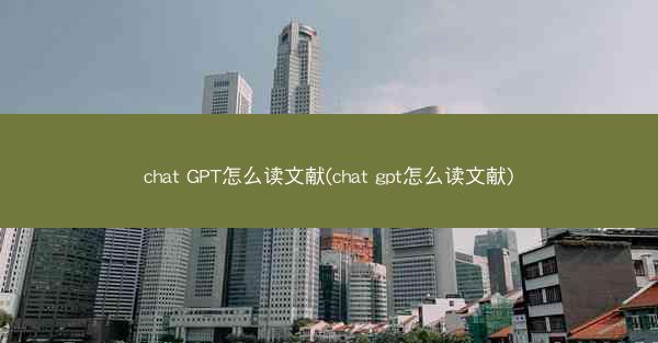 chat GPT怎么读文献(chat gpt怎么读文献)