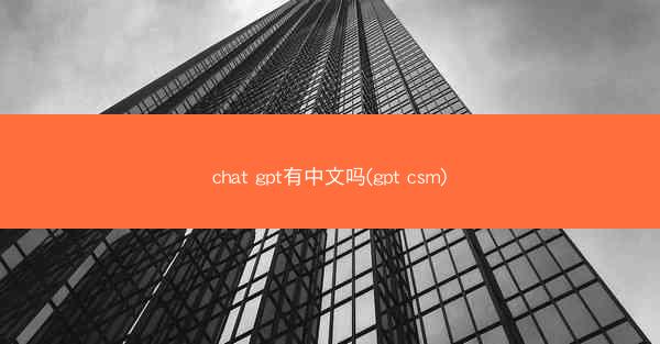 chat gpt有中文吗(gpt csm)