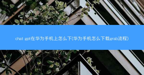 chat gpt在华为手机上怎么下(华为手机怎么下载grab流程)