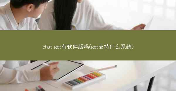 chat gpt有软件版吗(gpt支持什么系统)