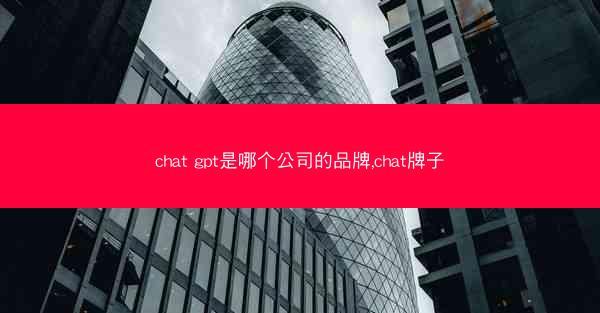 chat gpt是哪个公司的品牌,chat牌子