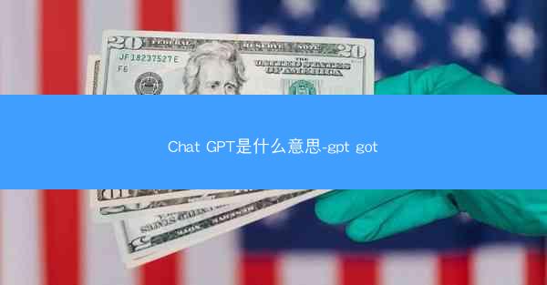 Chat GPT是什么意思-gpt got