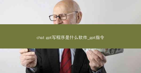chat gpt写程序是什么软件_gpt指令