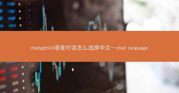 chatgpt4.0语音对话怎么选择中文—chat language