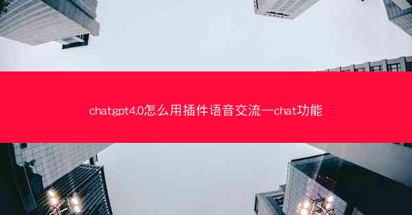 chatgpt4.0怎么用插件语音交流—chat功能