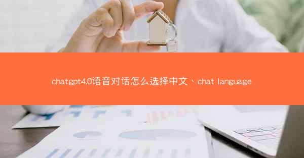 chatgpt4.0语音对话怎么选择中文、chat language