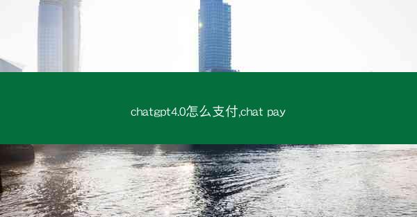 chatgpt4.0怎么支付,chat pay