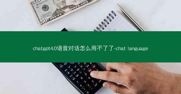 chatgpt4.0语音对话怎么用不了了-chat language